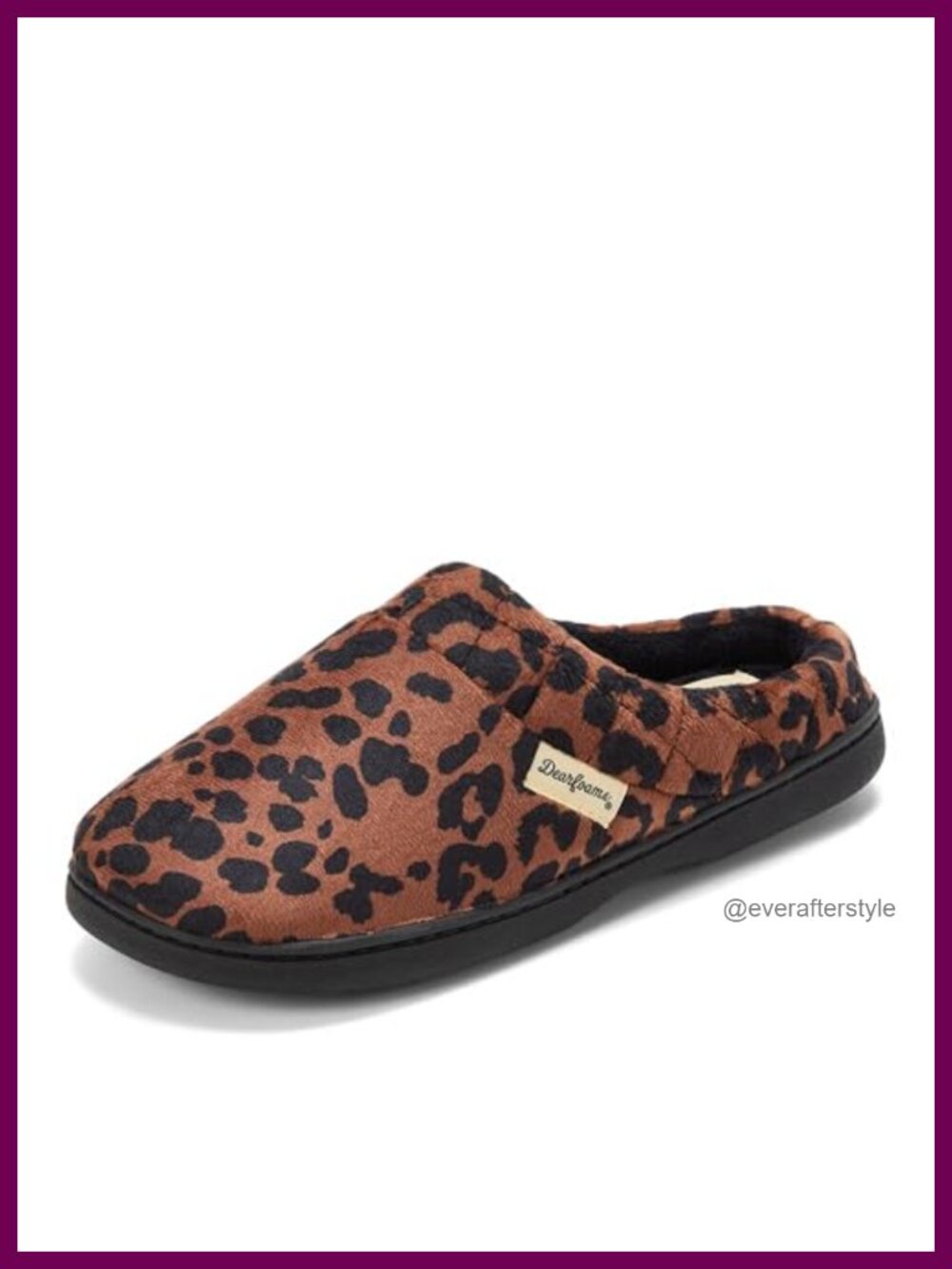 Microfiber Velour Clog House Slippers Memory Foam Wide Widths